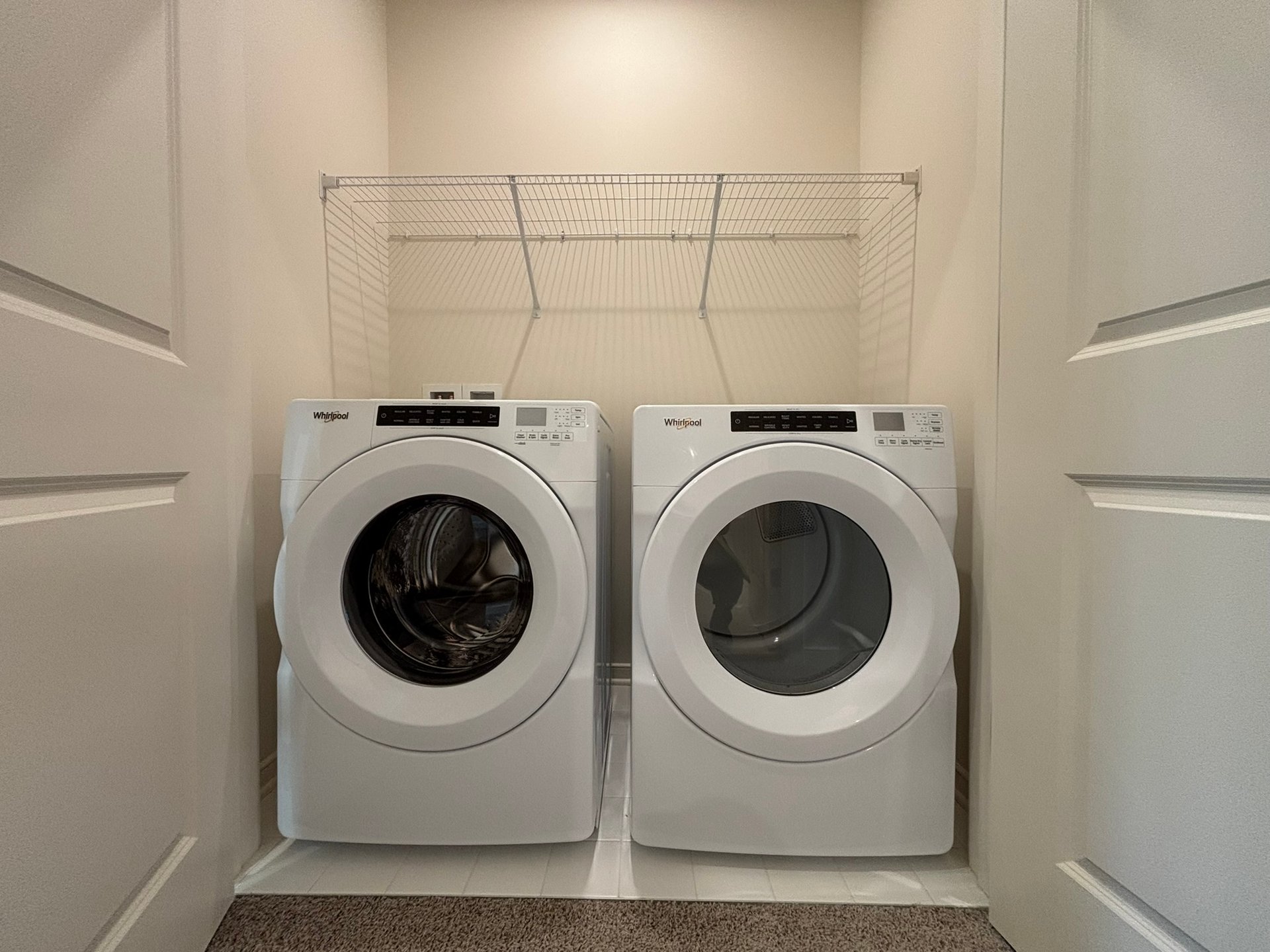 laundry area with a washer and dryer