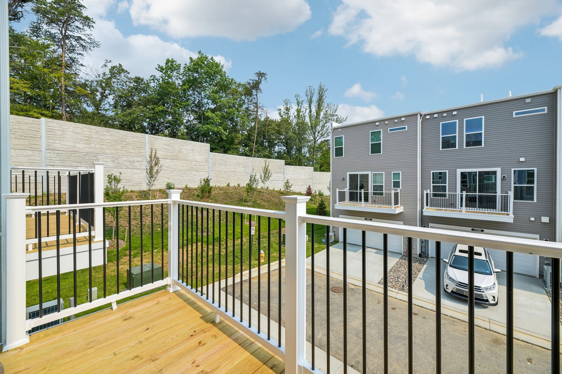 deck with a view of the community