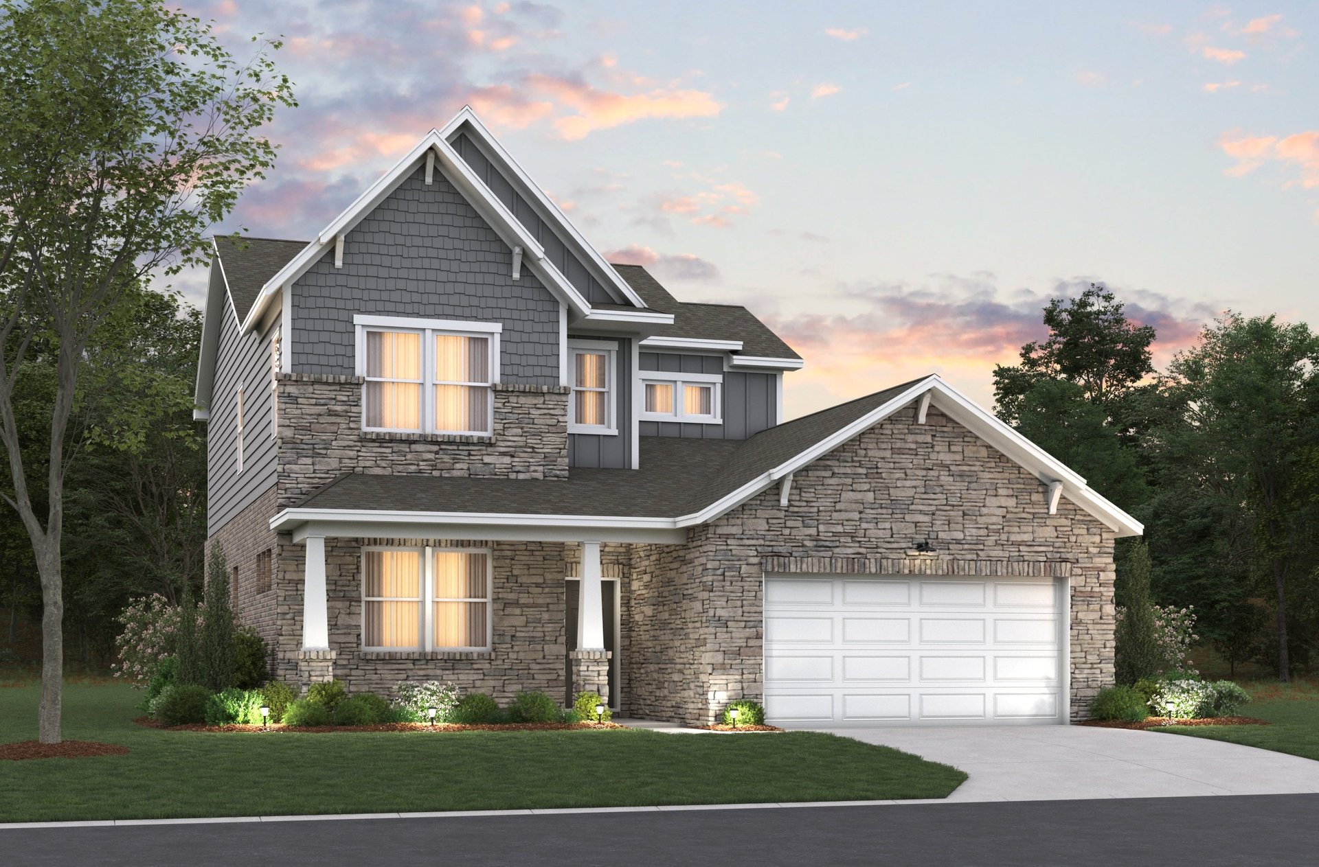 rendering of 2-story single-family home
