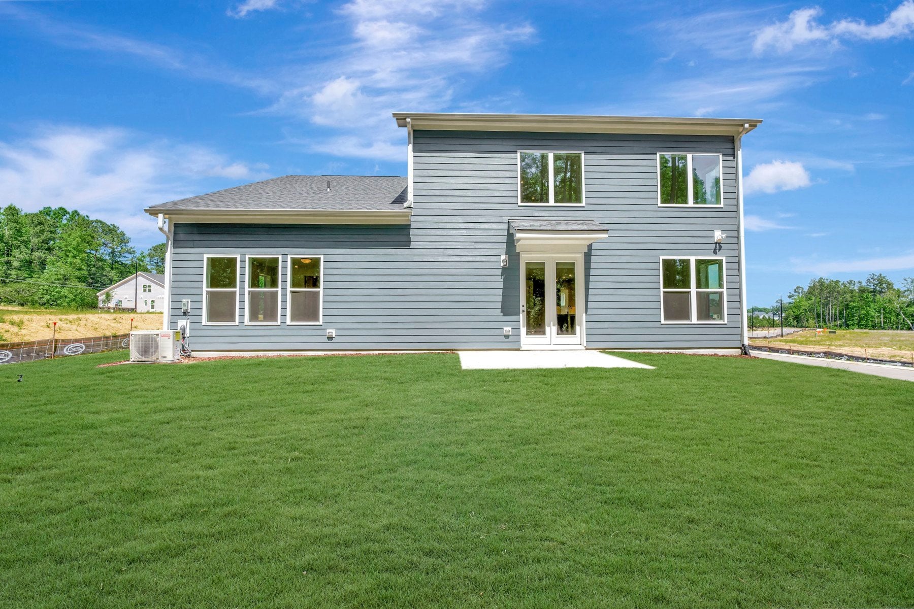 two-story single-family home rear exterior