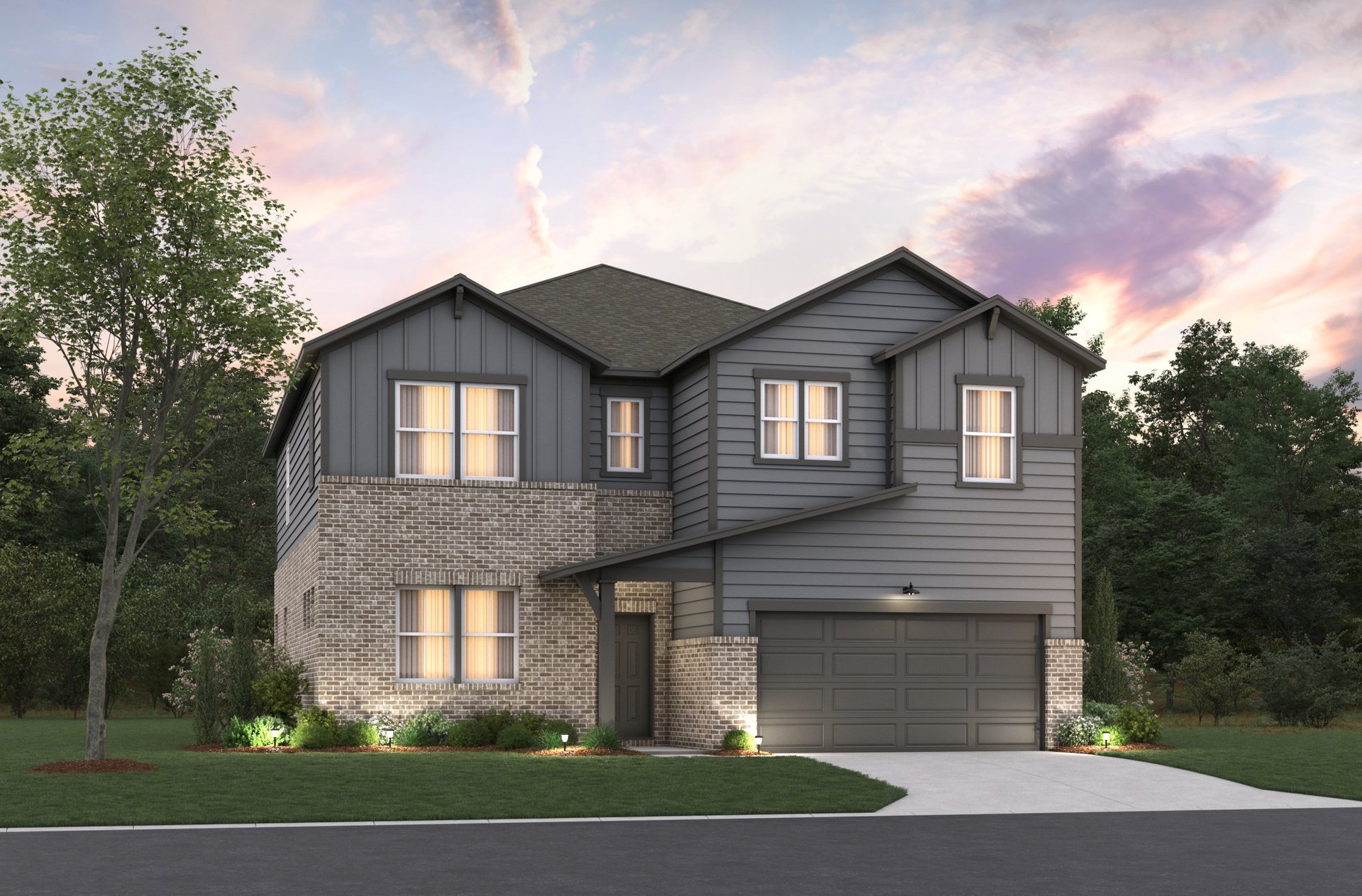 rendering of 2-story single-family home