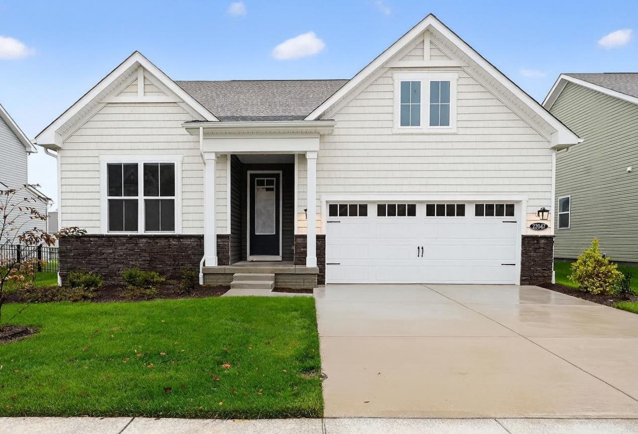 2-car garage single-family home exterior