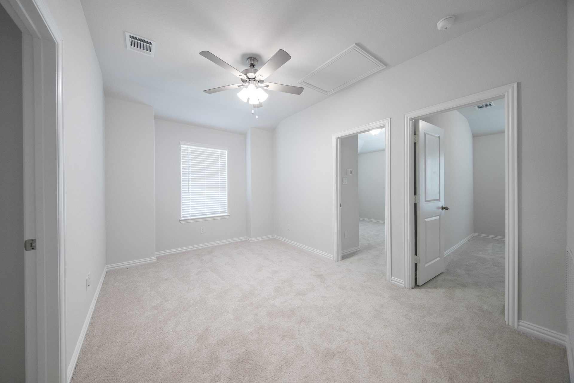 spacious loft with carpet