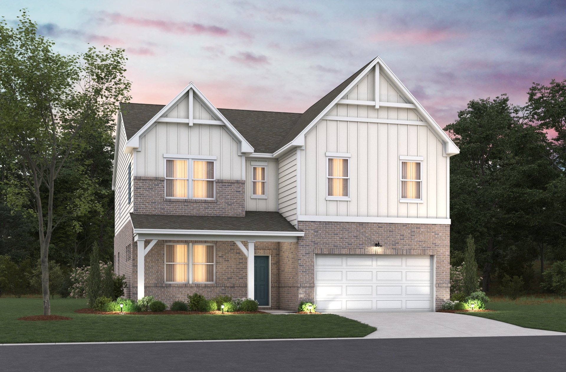 rendering of 2-story single-family home