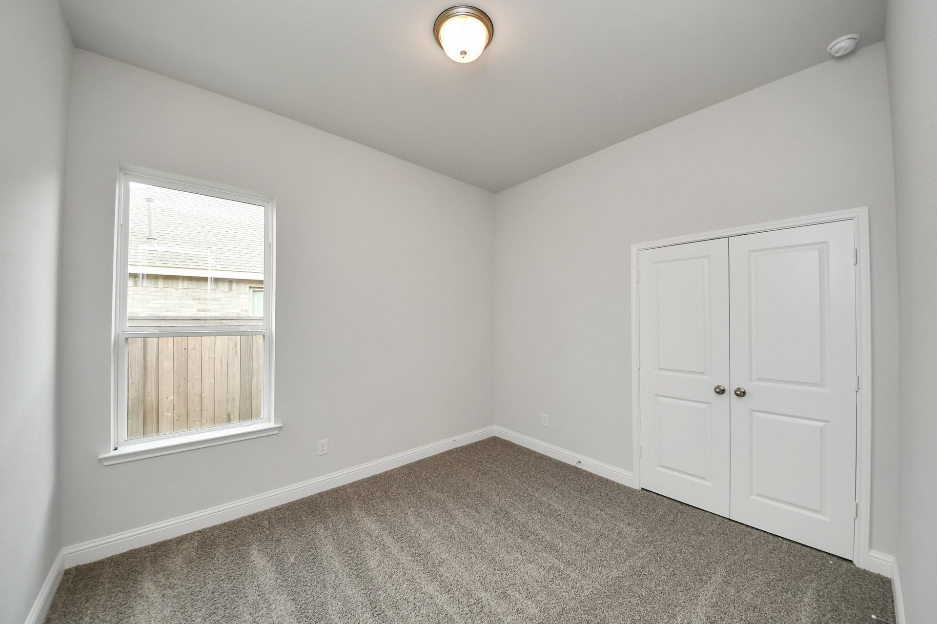 carpet flooring and walk-in closet