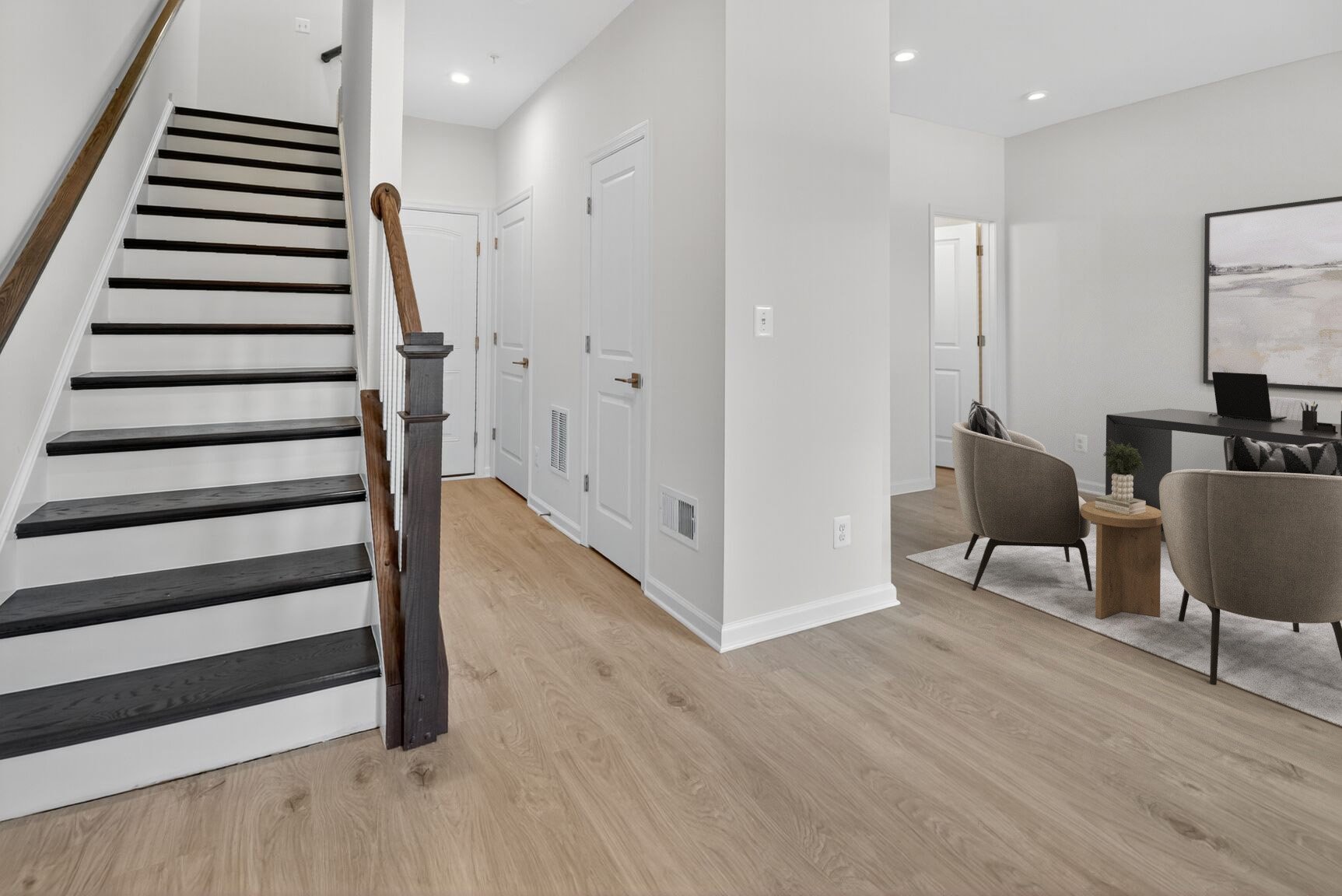 entry-level recreation room off the foyer