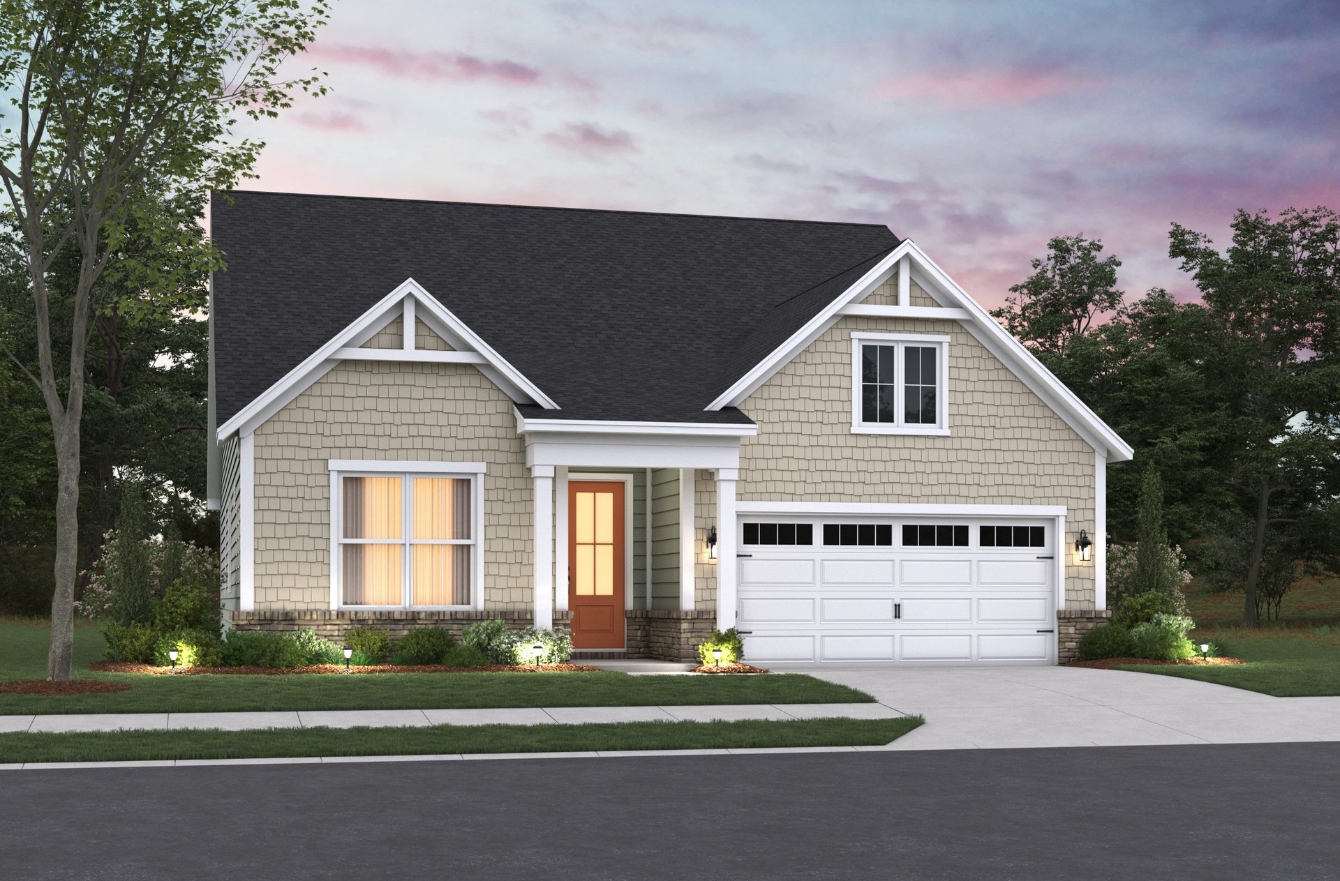 single-family home exterior with a 2-car garage