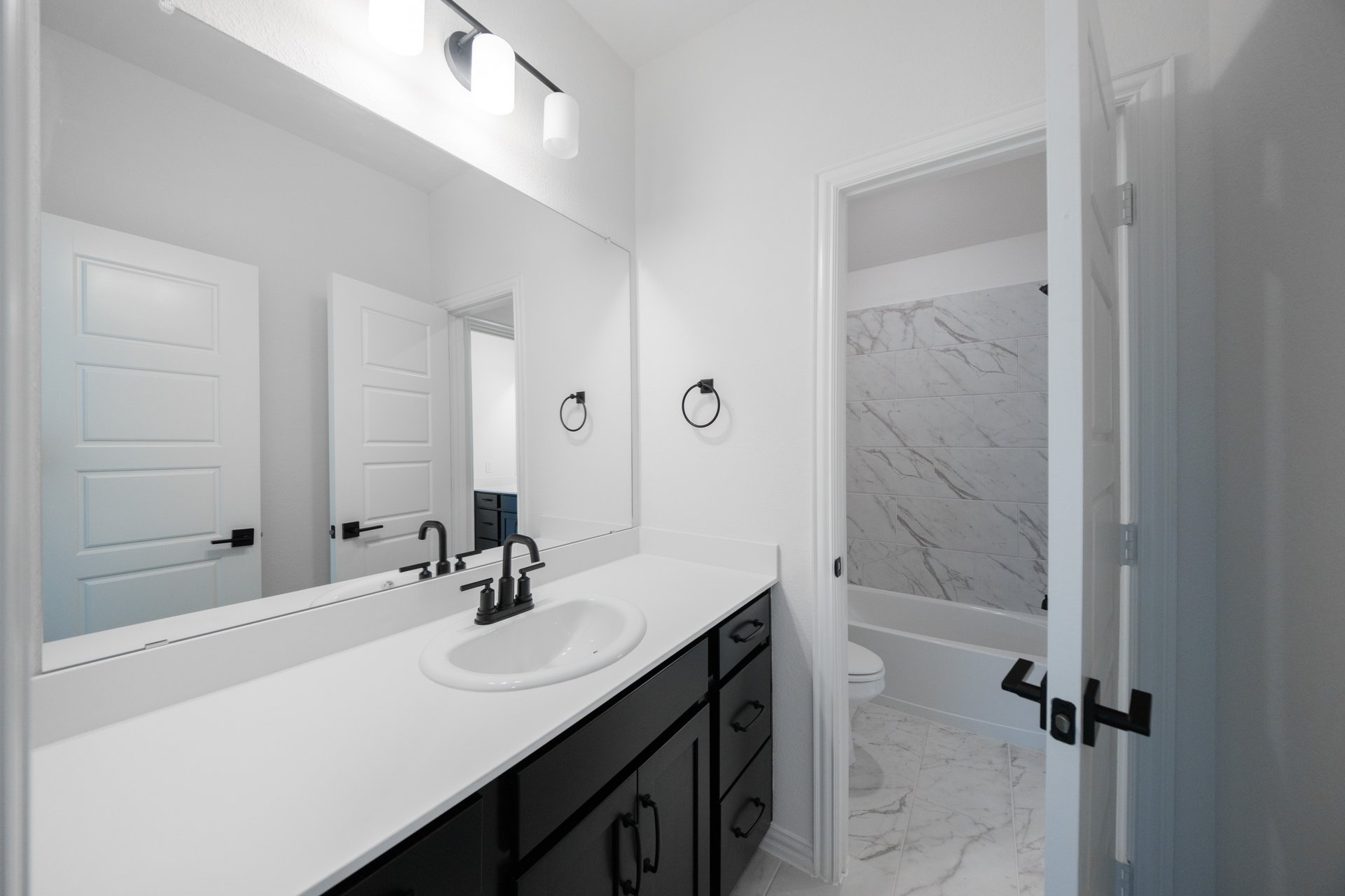 guest bathroom with soaking tub