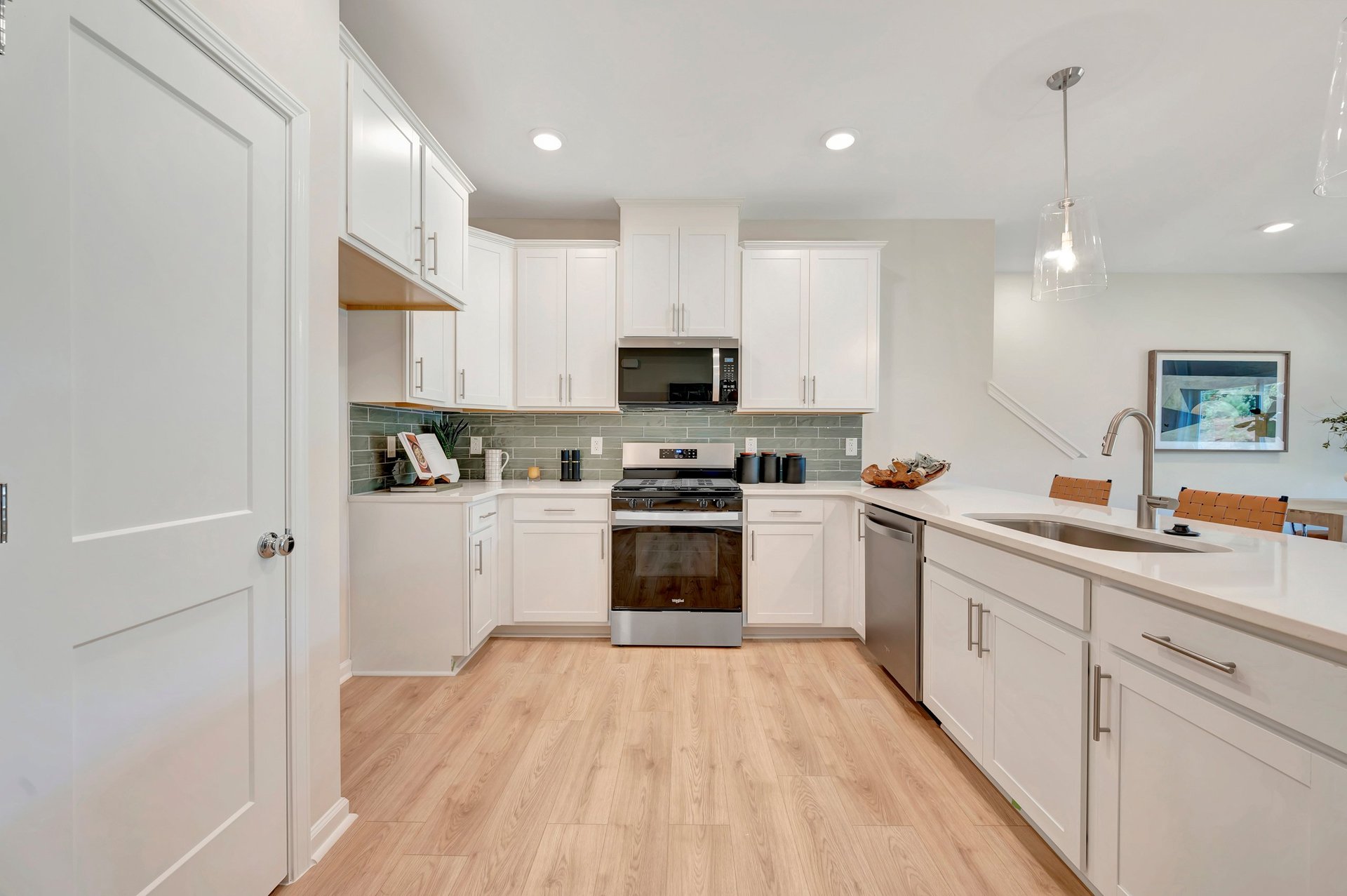 kitchen with tile backsplash