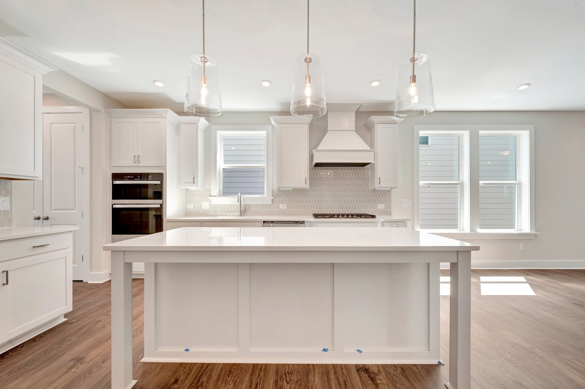 kitchen with an island