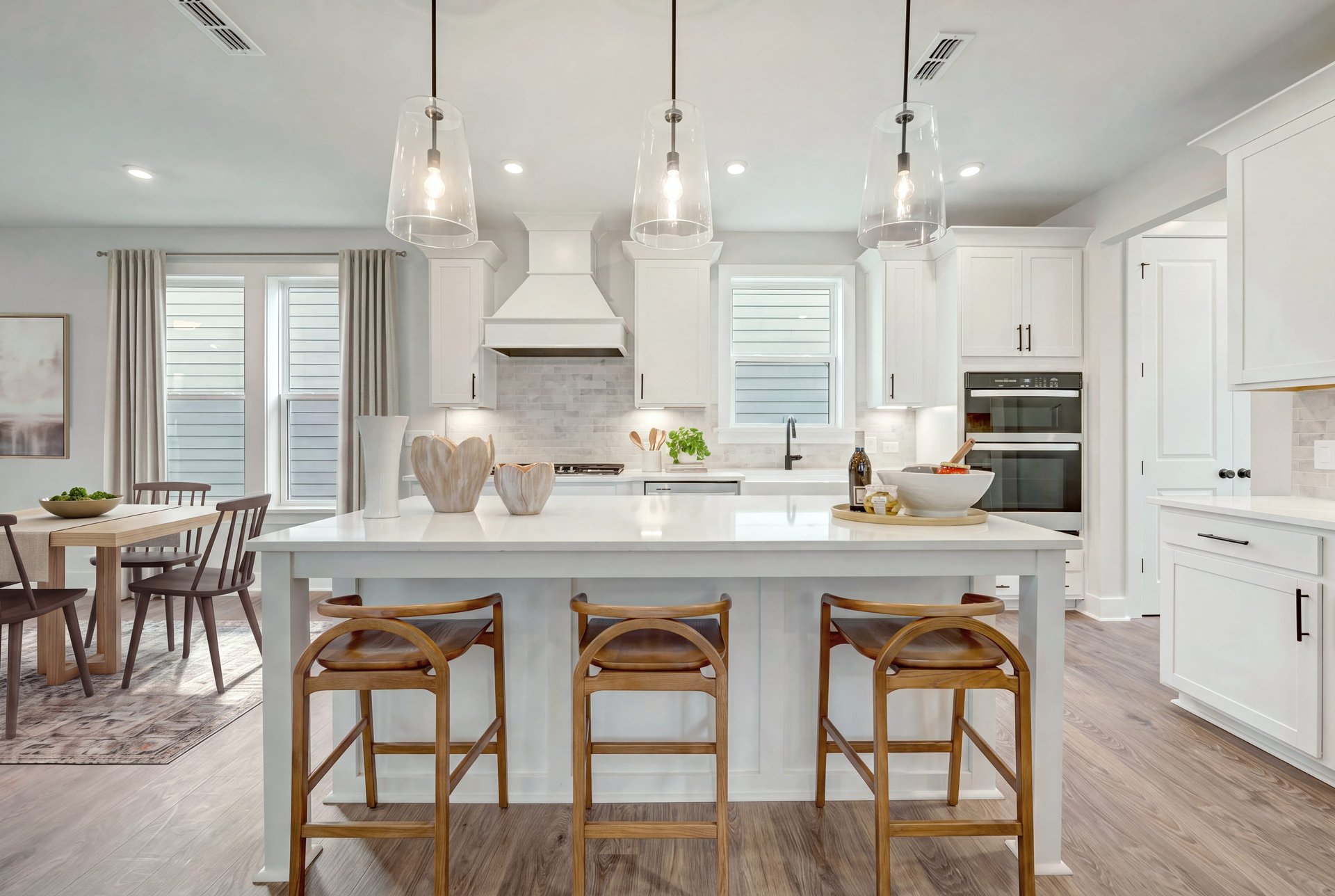 kitchen with an island