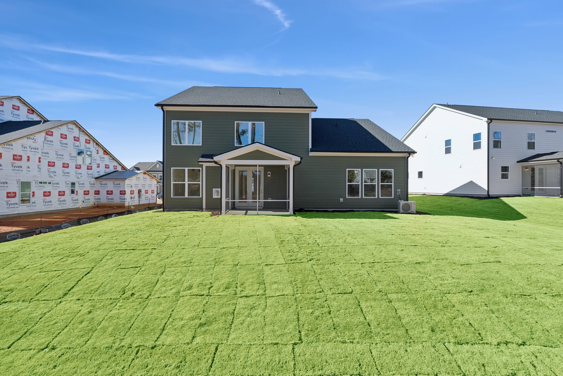 backyard with view of screened porch