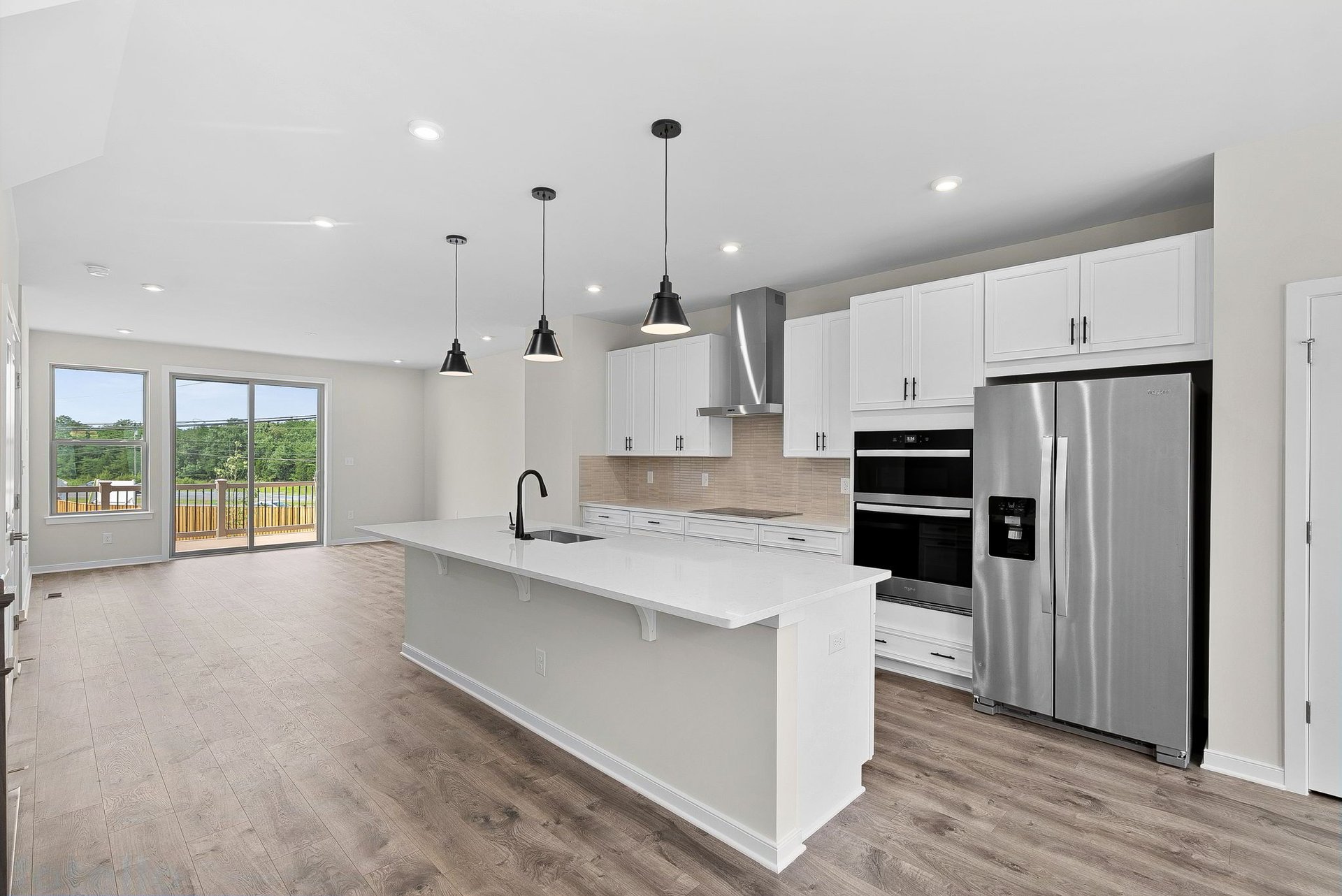 kitchen with an island