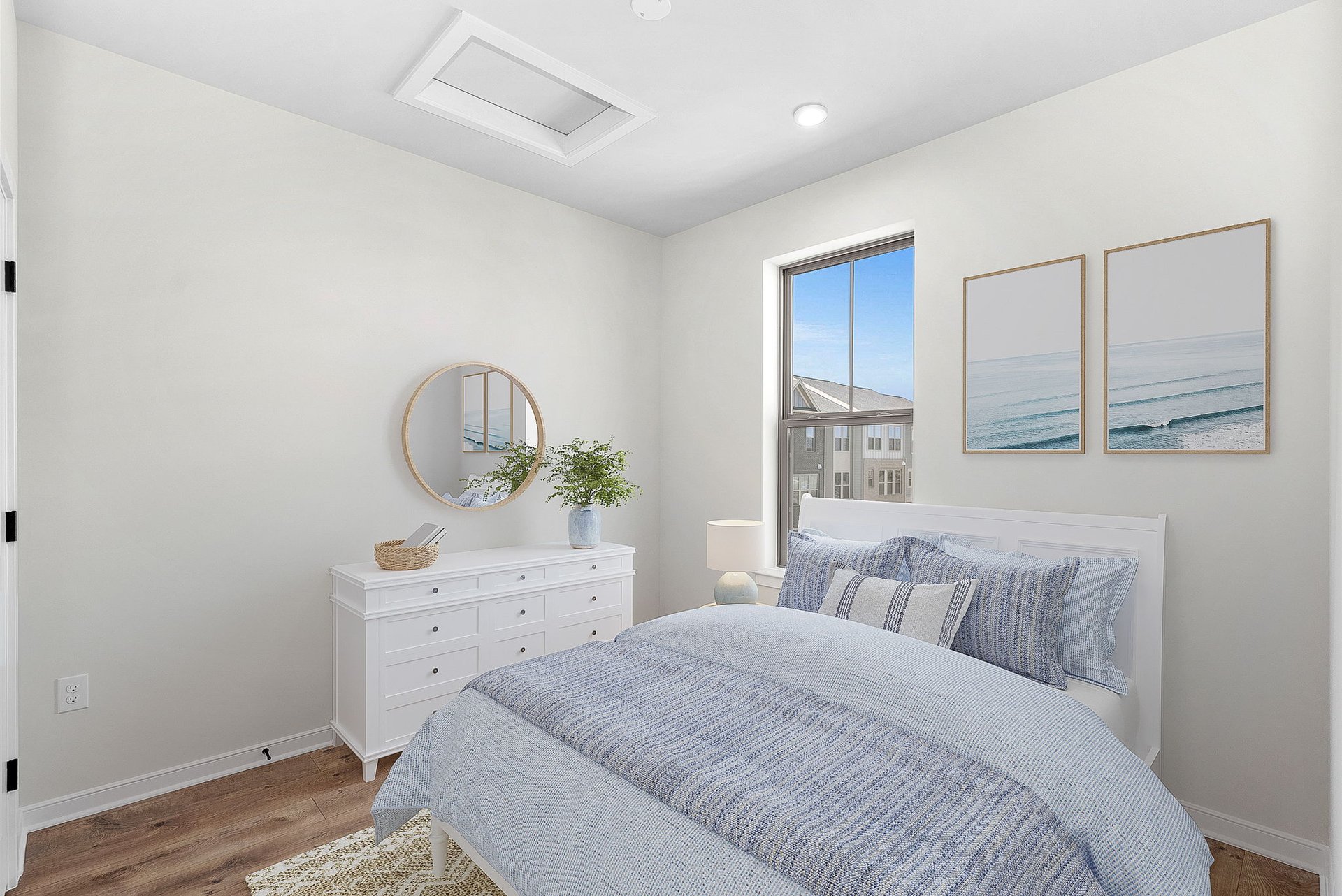 secondary bedroom with a window