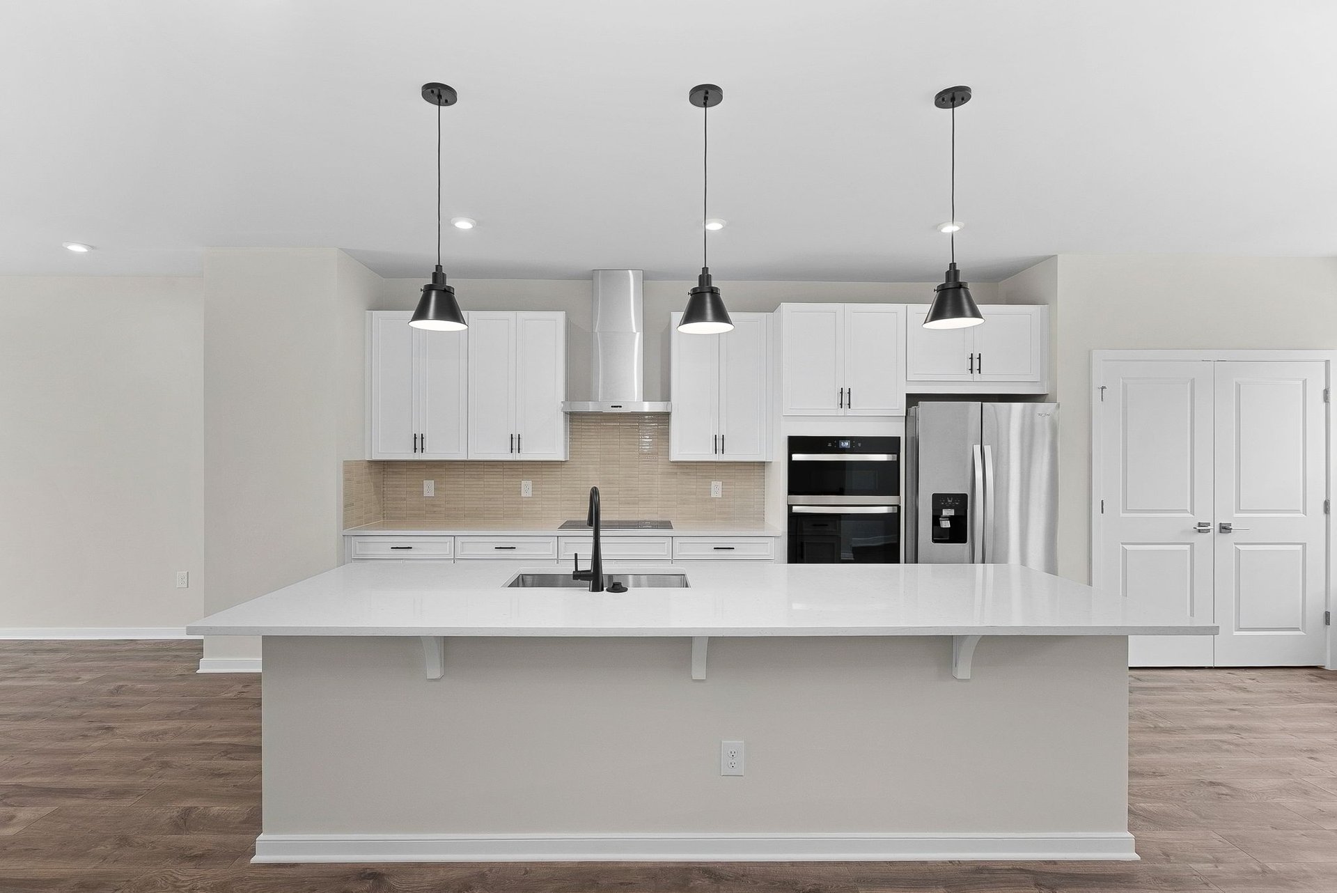 kitchen with a front view