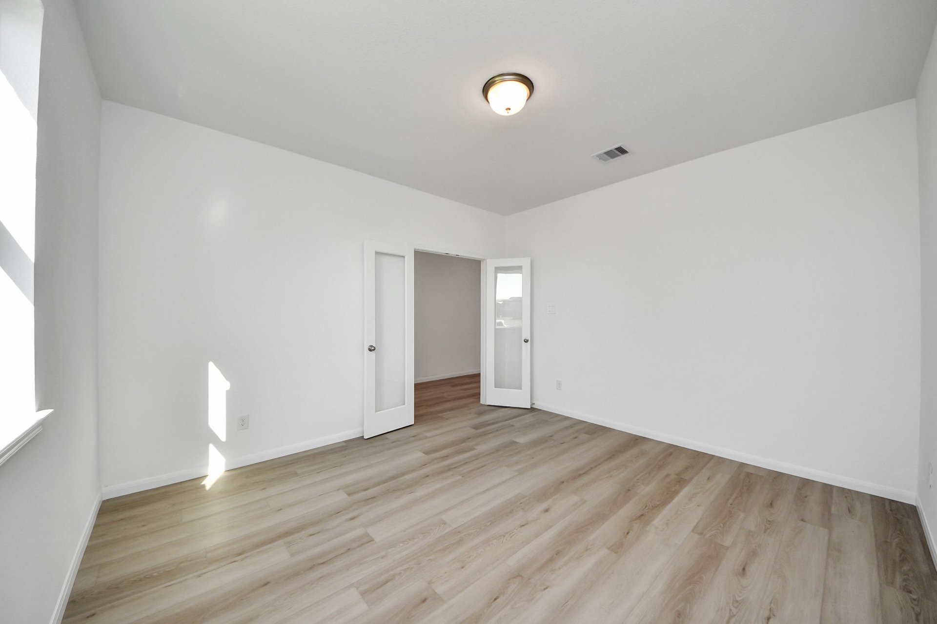 Study with French doors.