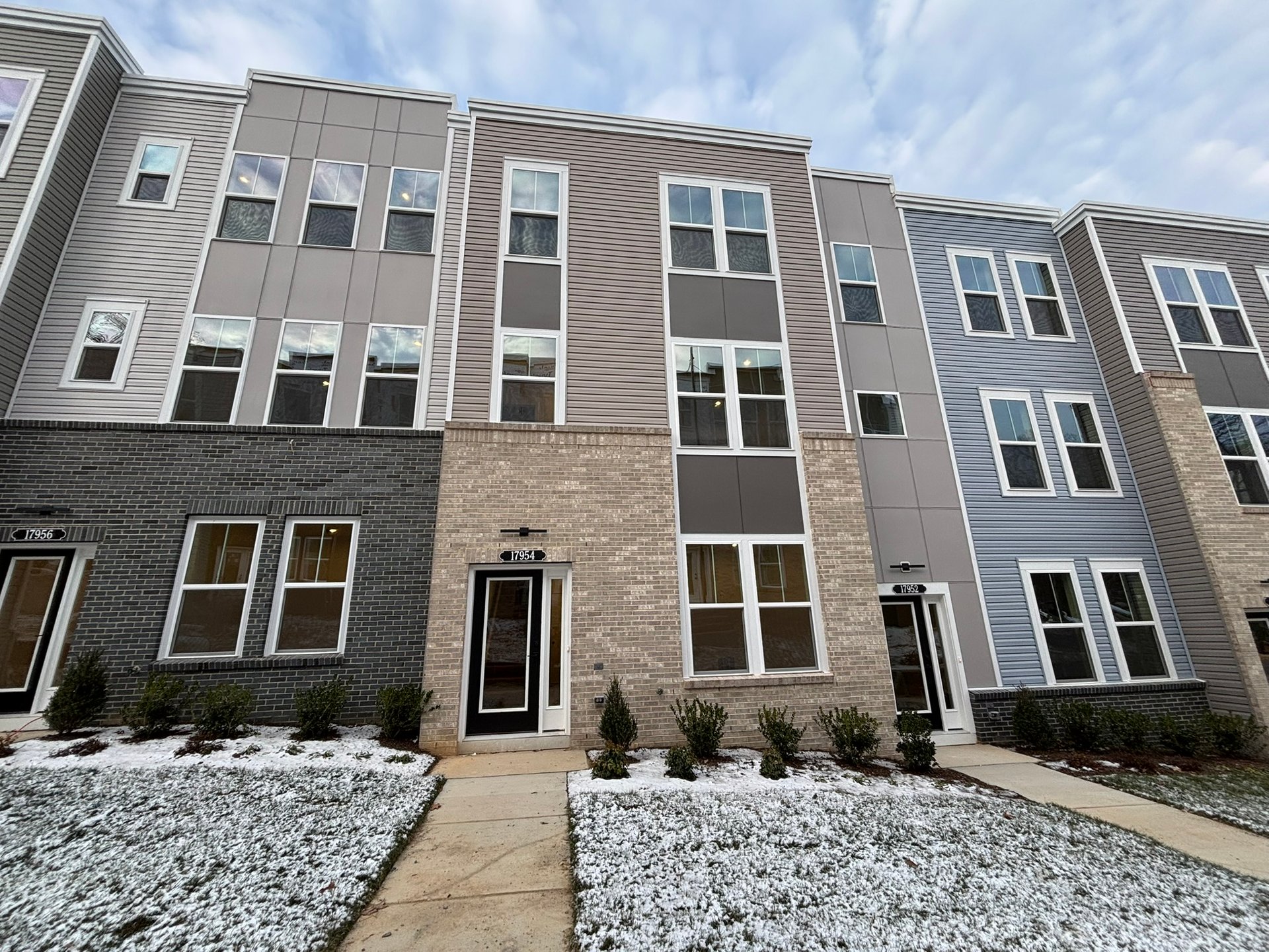 3-story townhome exterior