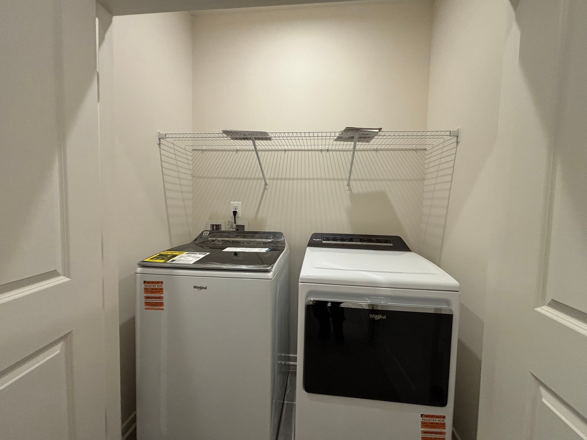 laundry room with washer and dryer