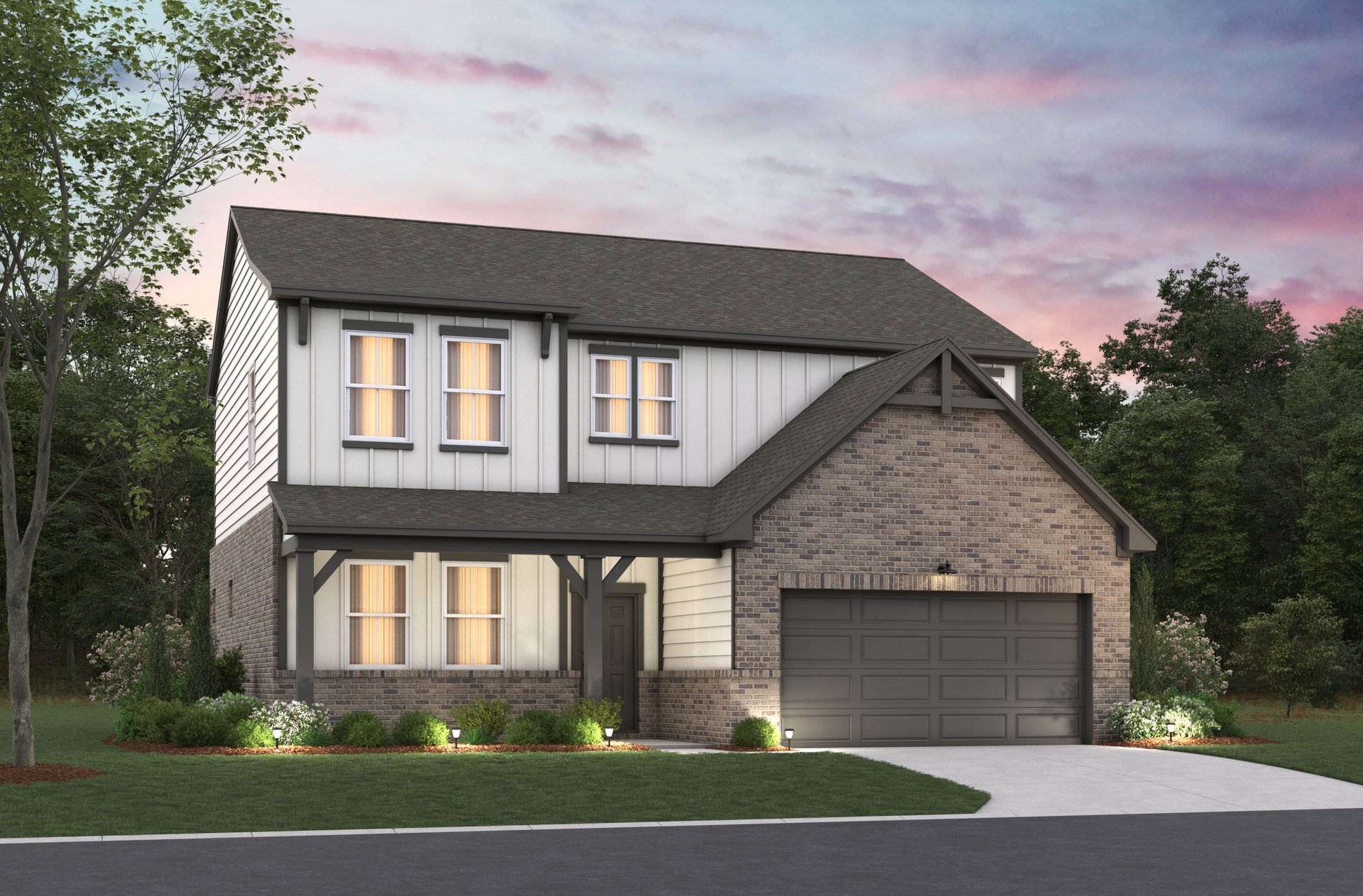 rendering of 2-story single-family home