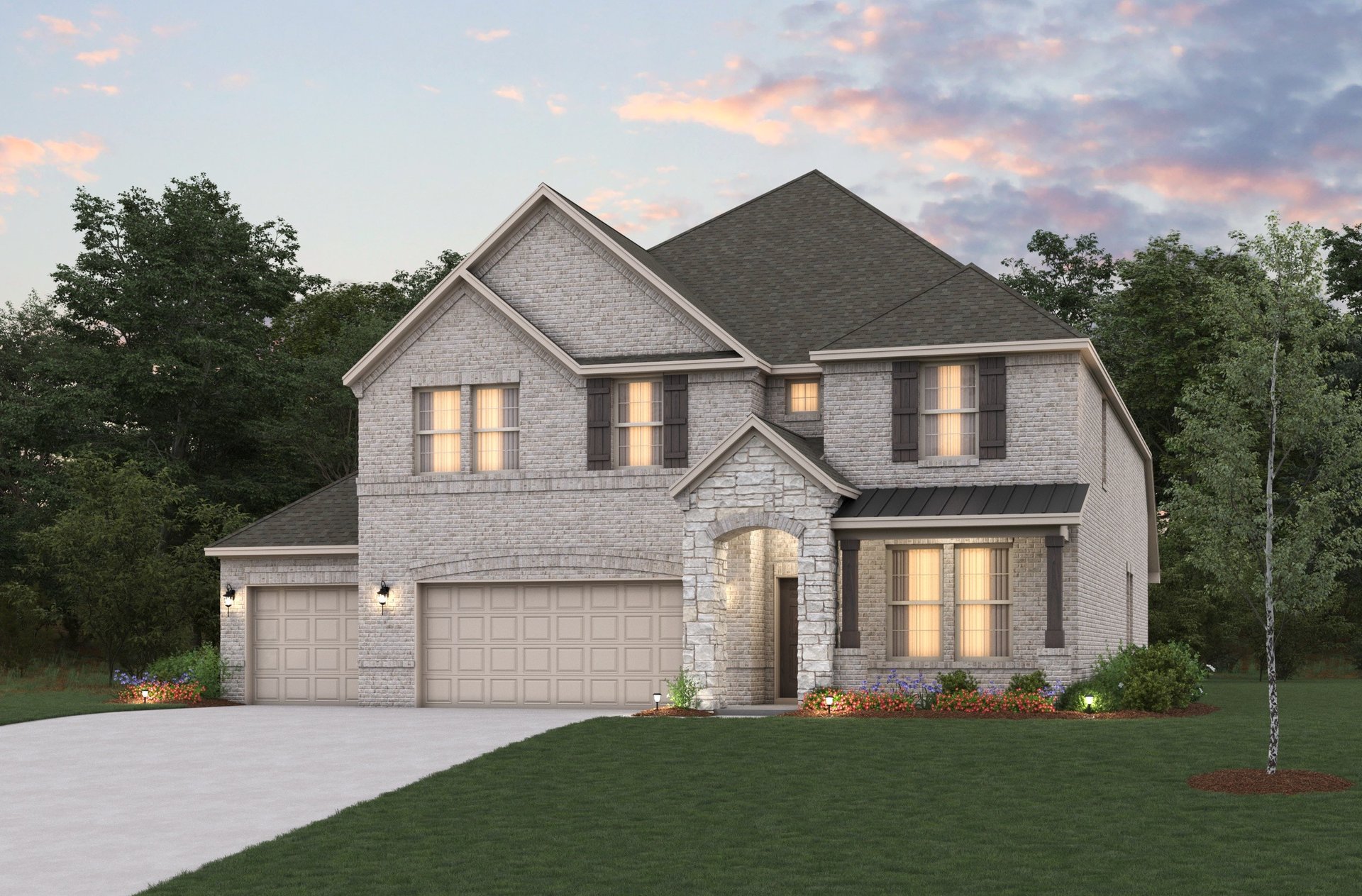 exterior of home with brick