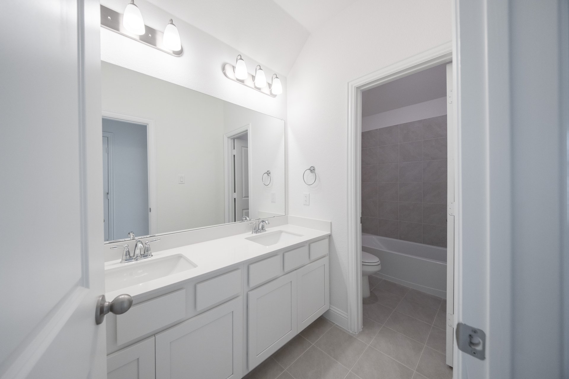 guest bathroom with soaking tub