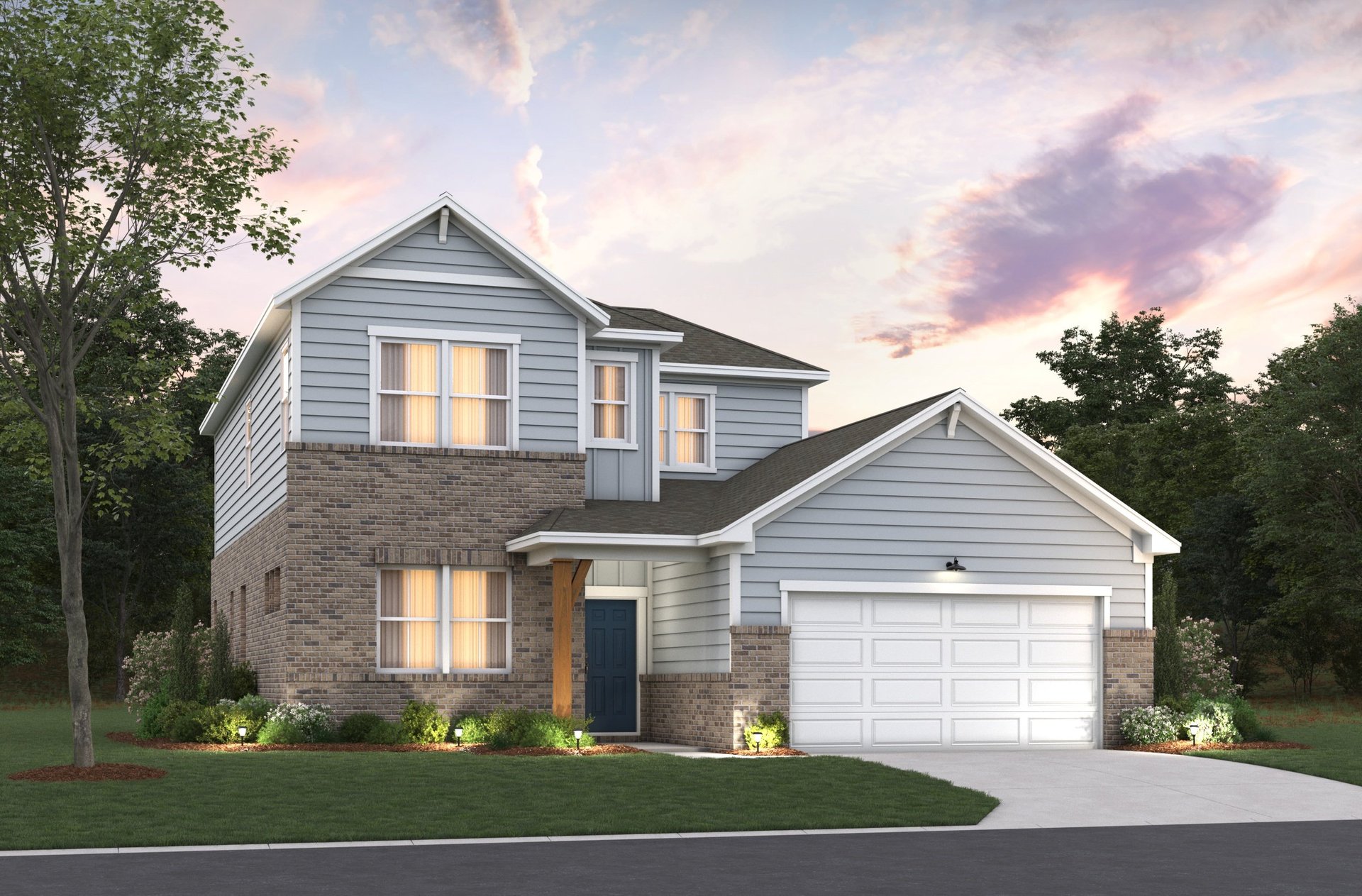 rendering of 2-story single-family home