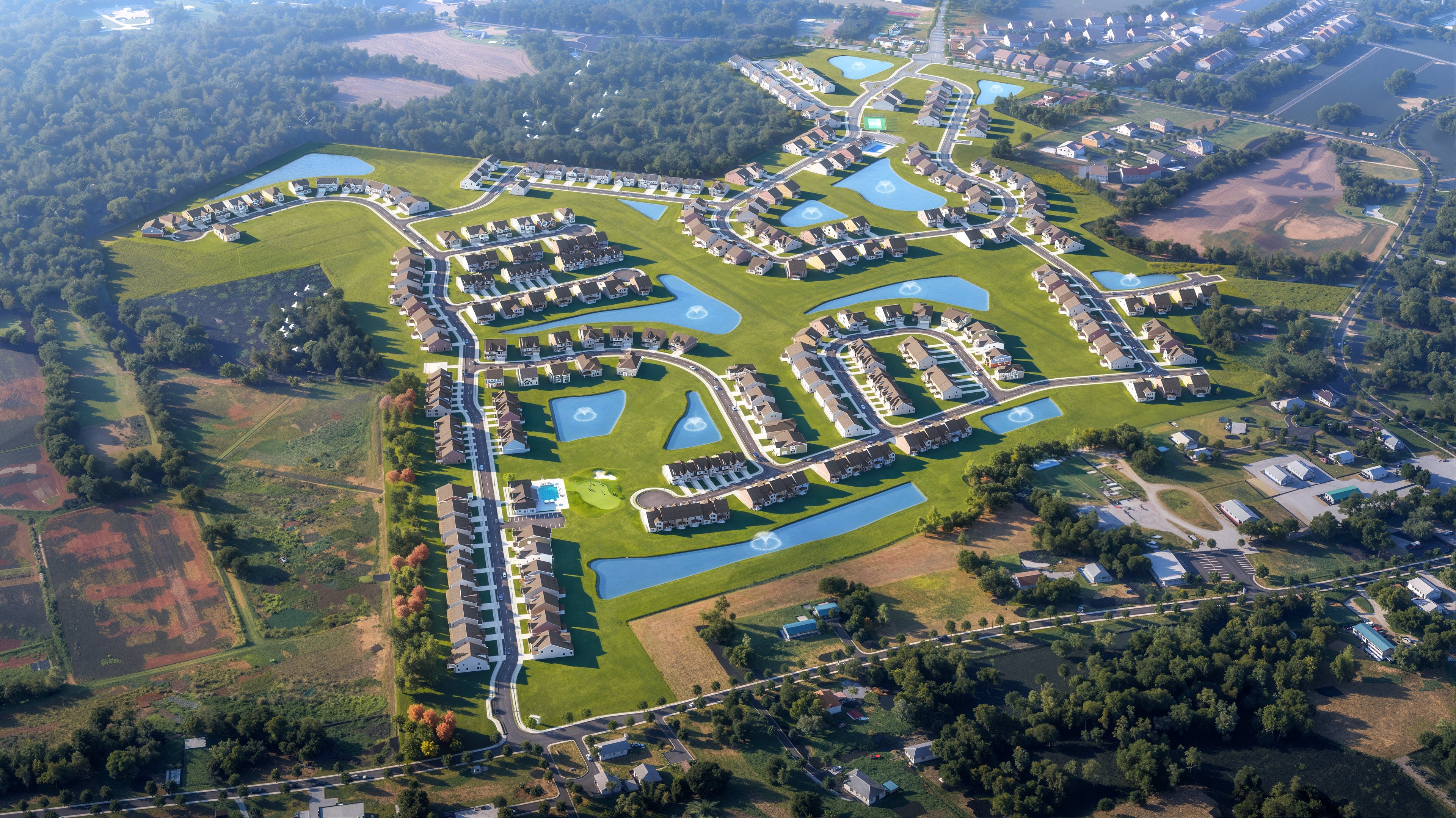 Sycamore Chase Aerial View