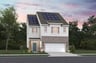 rendering of 2-story home with solar panels