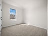 secondary bedroom with carpet and window