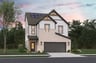 rendering of 2-story home with solar panels