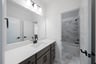 guest bathroom with soaking tub