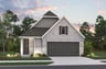 home with brick, windows, garage and landscaping