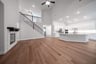 spacious great room with two-story ceilings