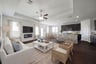 open great room with electric fireplace