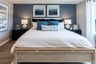 primary suite with a king-sized bed