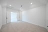 media room with carpet and recessed lights