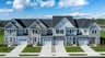 row of villa exteriors