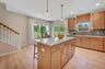 kitchen with a view of the dining area