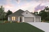 home exterior with brick and a 3-car garage 