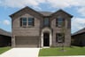 two-story home with brick and stone exterior