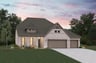 home exterior with brick and 3-car garage 