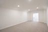 media room with carpet and recessed lights 