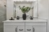 primary bathroom with two sinks