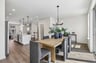 dining area with access to the kitchen