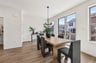 dining area with access to the deck