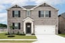 two-story home with brick and stone exterior