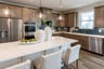 kitchen with a center island