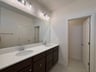 primary bathroom with two sinks