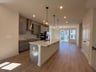 kitchen with cabinets and an island