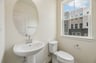 powder room with a window